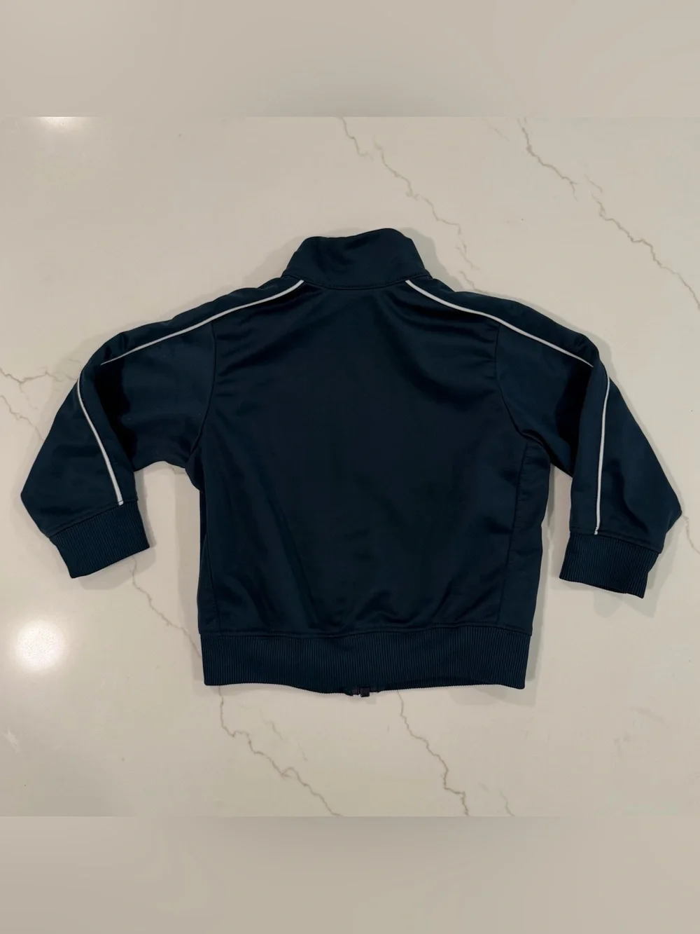 Nike Dark Blue Zip-Up Track Jacket with White Logo
